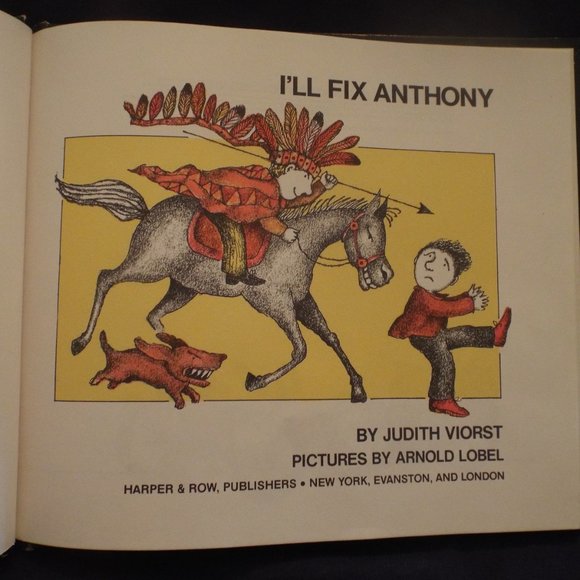 Vintage 1969 I'll Fix Anthony H/C Book by Judith Viorst - Picture 4 of 5